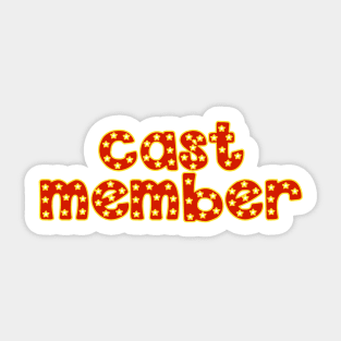 Cast Member Sticker